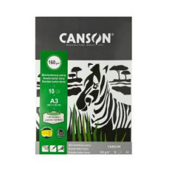 Farebný výkres A3 čierny, 10 hárkov, 160g ’Šport’ 