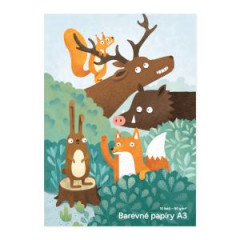 Farebn papier A3 10 listov 