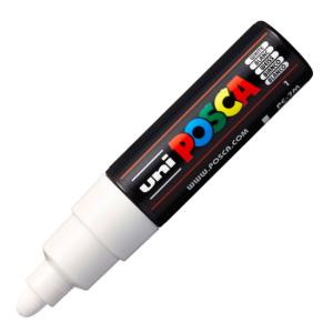 Popisovač uni POSCA PC-7M biely
