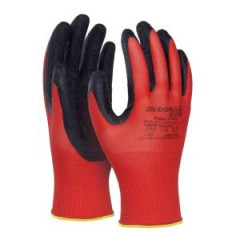 Rukavice pleten, poloman DONAU SAFETY Super Latex kat. II erven ve. 10 