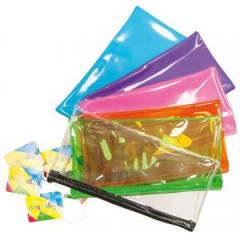 Puzdro na perá/kozmetická taštička GIMBOO, mix farieb 