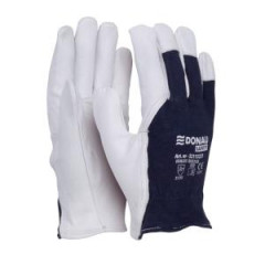 Rukavice pracovn kombinovan DONAU SAFETY bielo-nmorncke modr ve. 10/XL 