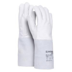 Rukavice ochrann celokoenn DONAU SAFETY zvracie TIG bielo-ed ve. 10/XL 