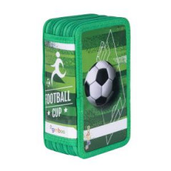 Pera�n�k GIMBOO 3-zipsov� pln�, Futbal, zelen� 
