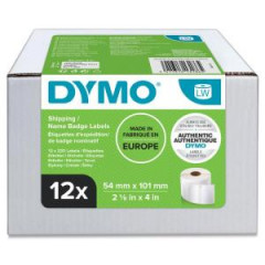 Samolepiace etikety Dymo LW 101x54mm menovky balky biele 2640ks