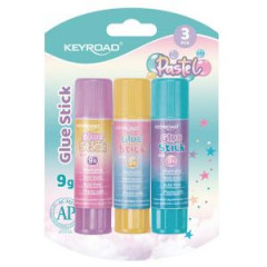 Lepiaca tyinka KEYROAD Pastel, blister 3 ks, mix farieb 