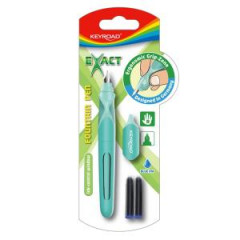 Plniace pero KEYROAD, ergonomick�, 2 n�plne zdarma, blister, mix farieb 
