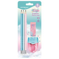 Sprava kolskch pomcok KEYROAD Pastel, blister 5 ks, mix farieb 
