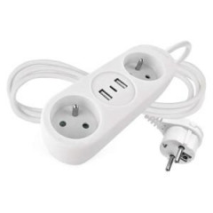 Predl�ovac� k�bel 2 z�suvky+2�USB-A+1�USB-C 1,4 m 