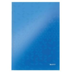 Zznamov kniha Leitz WOW A4 80 listov linajkov modr