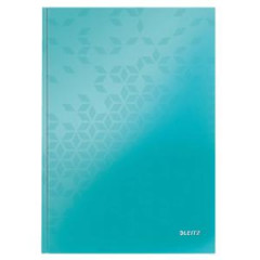Zznamov kniha Leitz WOW A4 80 listov linajkov adovo modr