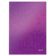 Zznamov kniha Leitz WOW A4 80 listov linajkov purpurov