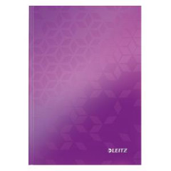 Zznamov kniha Leitz WOW A5 80 listov linajkov purpurov