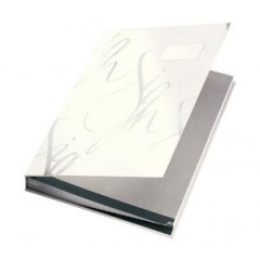 Podpisov kniha designov Leitz biela