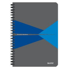 Blok Leitz Office Card A5 90 listov linajkov modr 