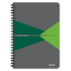Blok Leitz Office Card A5 90 listov linajkov zelen 