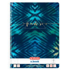 Blok poznmkov Herlitz A4, 80 listov, linajkov, New Batik Fearless 