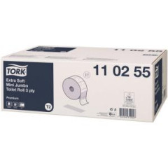Toaletn� papier 3-vrstv. TORK Jumbo mini extra jemn� biely T2 (12ks) 