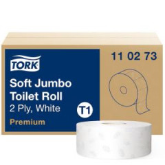 Toaletn� papier 2-vrstvov� jemn� TORK Premium Jumbo biely T1, 6 ks 