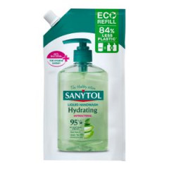Sanytol tekut� mydlo dezinfek�n�, hydratuj�ce, n�hradn� n�pl�, aloe vera, 500 ml 