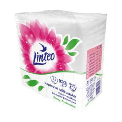 Papierov� serv�tky 1-vrstvov� Linteo Satin 33 x 33 cm, biele, 100 ks 