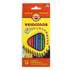 Trojhrann farebn ceruzky TRIOCOLOR 12ks