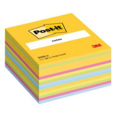 Bloek kocka Post-it, 76x76 mm, mix farieb