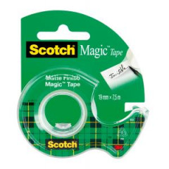 Lepiaca pska Scotch Magic neviditen popisovaten 19 mm x 7,5 m s dispenzorom