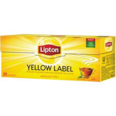 aj Lipton ierny Yellow Label 25  1,8 g