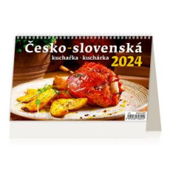 Stolov kalendr Slovensko pecil esko-slovensk kuchrka 2024