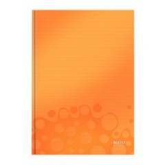 Záznamová kniha Leitz WOW A4 80 listov štvorčeková oranžová