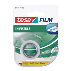 Lepiaca páska TESA invisible 19 mm x 10 m neviditeľná popisovateľná s dispenzorom